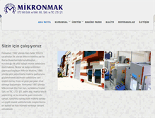 Tablet Screenshot of mikronmak.com